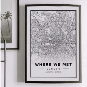Personaliseerbare Street Map Print